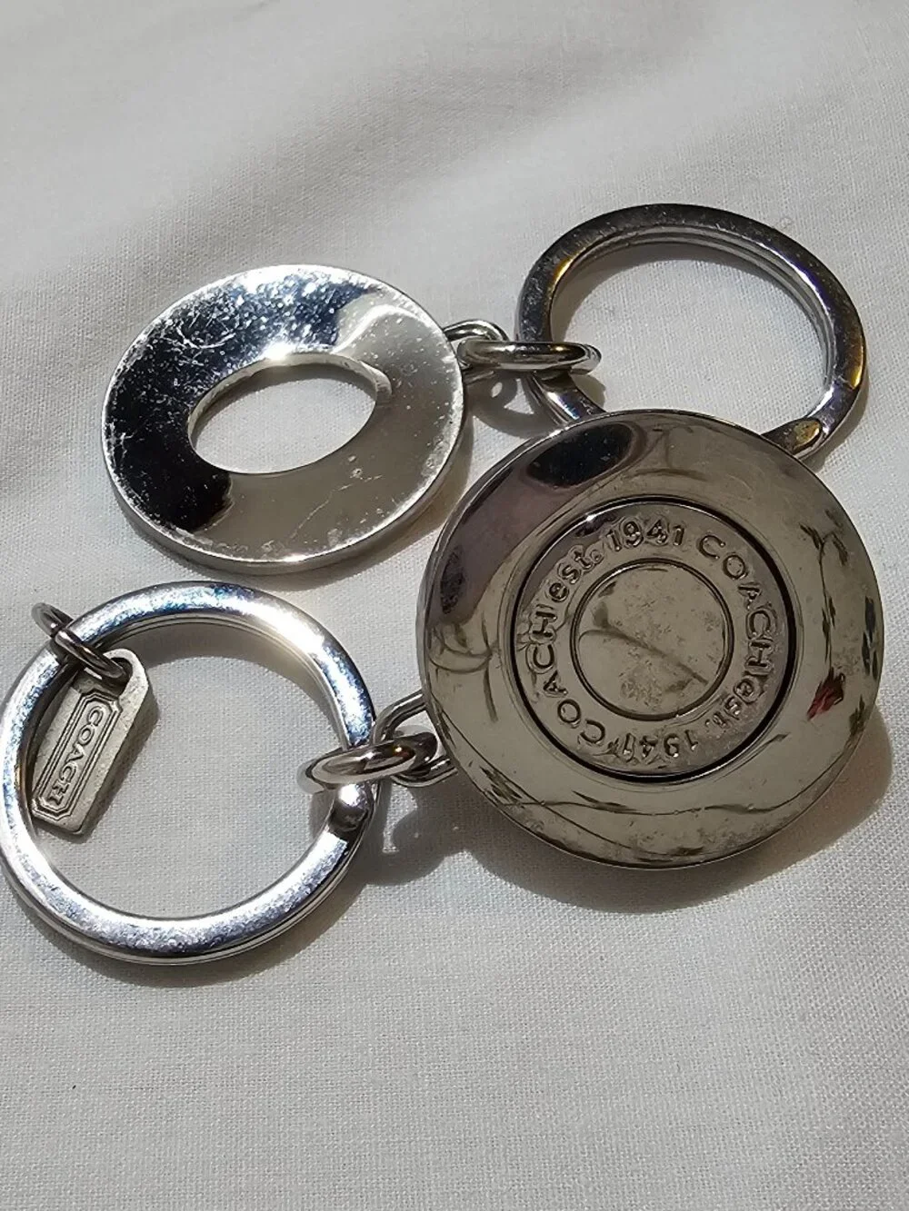 Coach Life Preserver Valet Key Chain